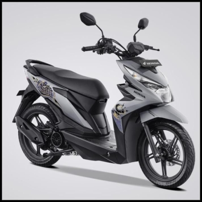 DISKON STRIPING STICKER HONDA BEAT STREET 2019 SILVER !!!!!!